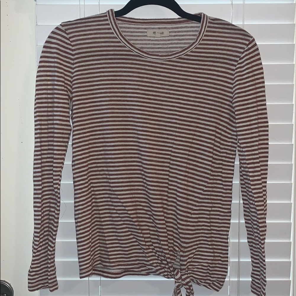 Madewell Striped long sleeve shirt